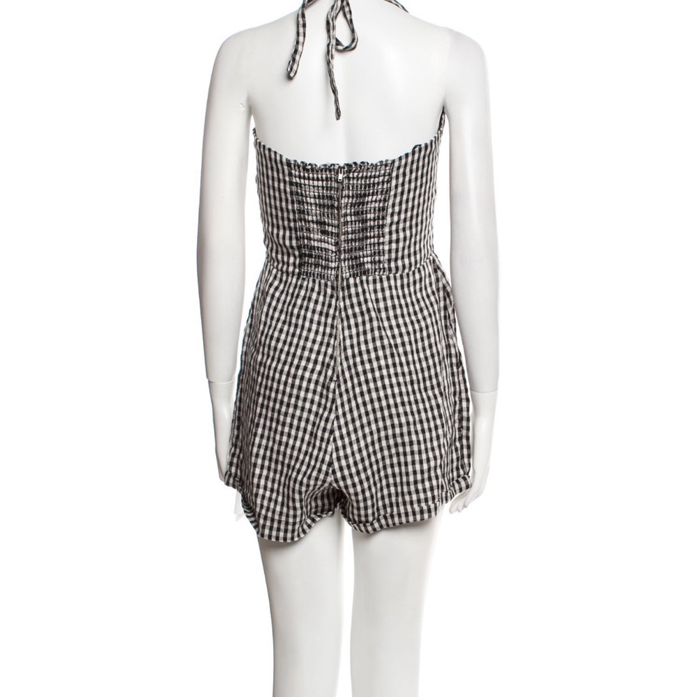 Reformation Black and White Jumpsuit with Halter Neckline - Picture 3 of 3